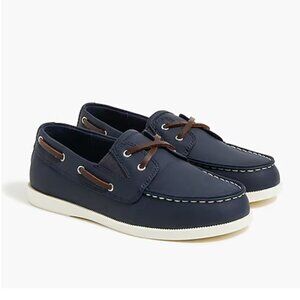 J.CREW‎ Factory Crew Cuts Boys' Boat Shoes Blue Loafers Size 12